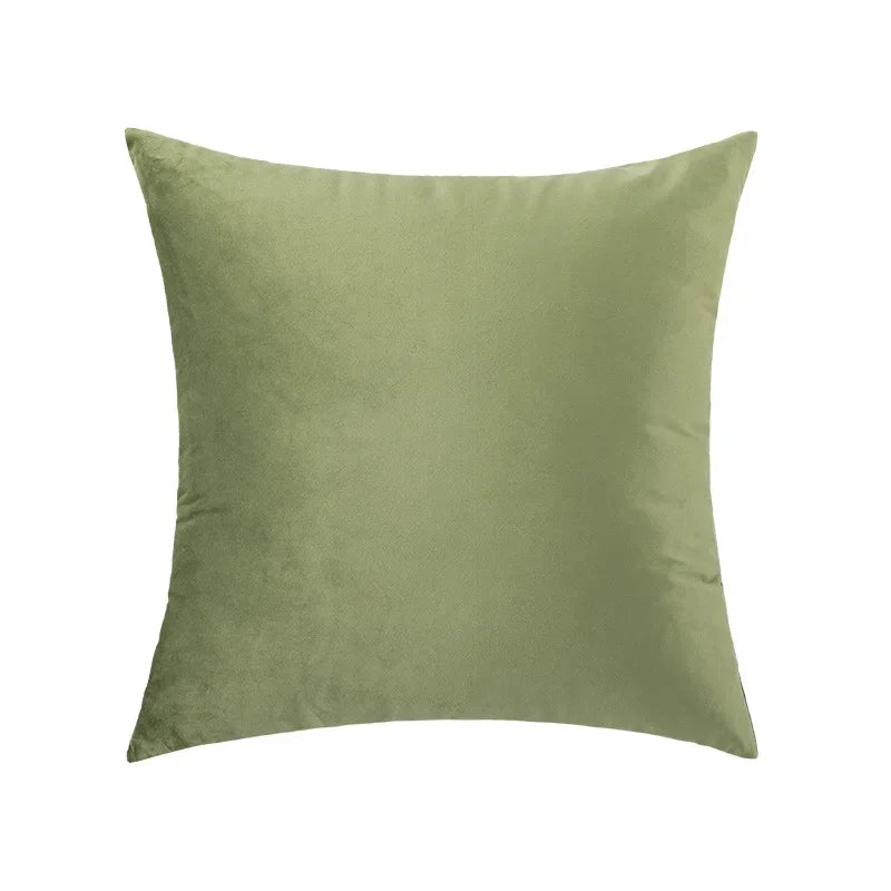 Nordic Green Light Luxury Pillow Cover Decorative Modern Minimalism Pillow Cases Home Living Room Sofa Bedhead Cushion Covers