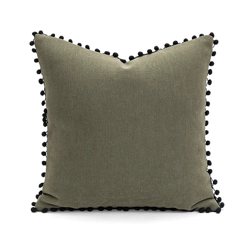Nordic Green Light Luxury Pillow Cover Decorative Modern Minimalism Pillow Cases Home Living Room Sofa Bedhead Cushion Covers