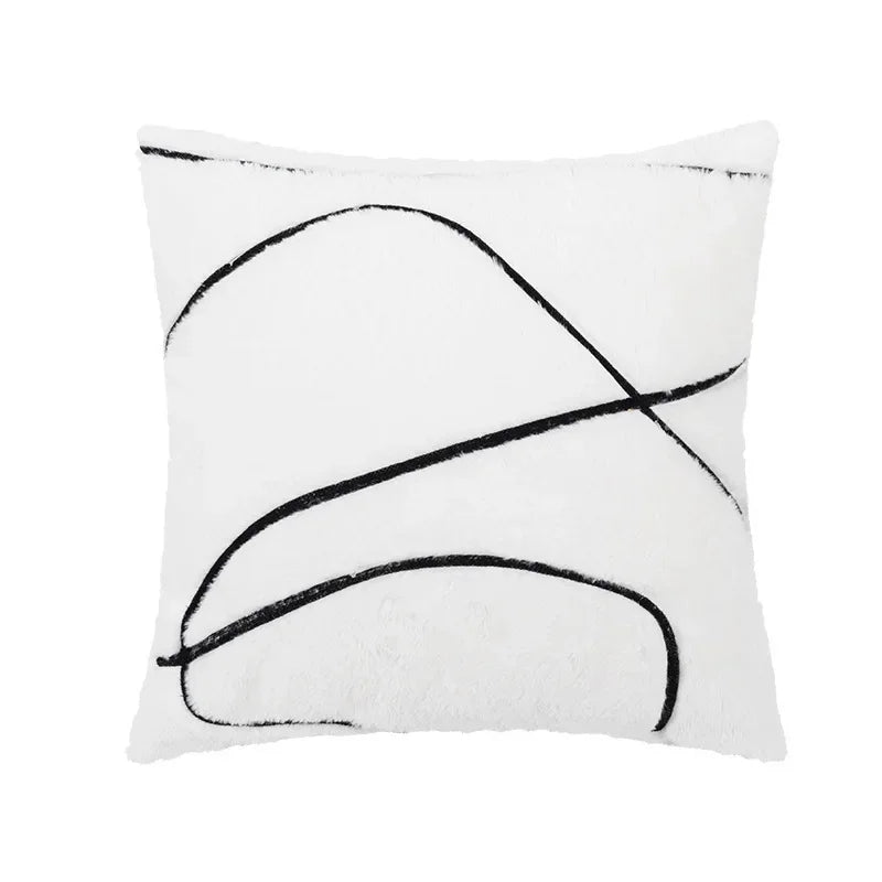 Nordic Green Light Luxury Pillow Cover Decorative Modern Minimalism Pillow Cases Home Living Room Sofa Bedhead Cushion Covers