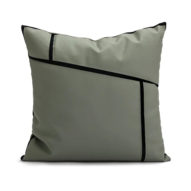 Nordic Green Light Luxury Pillow Cover Decorative Modern Minimalism Pillow Cases Home Living Room Sofa Bedhead Cushion Covers