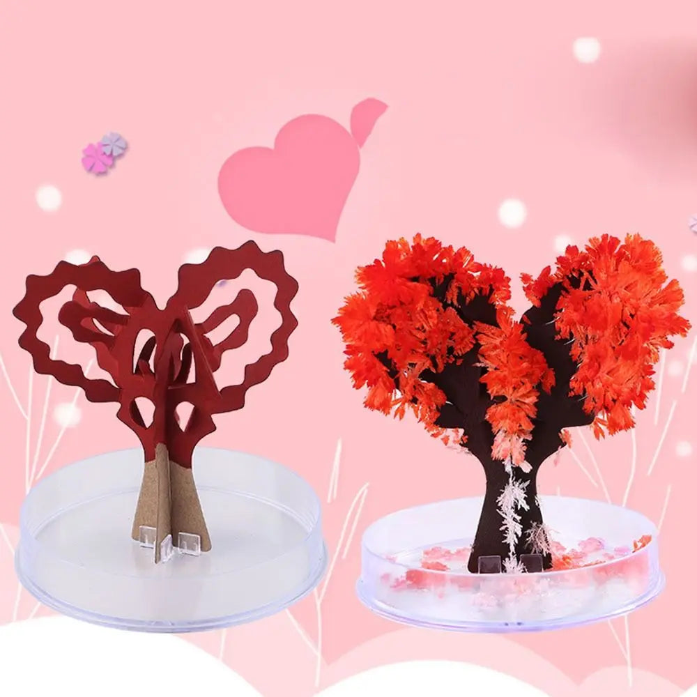Magic Growing Christmas Tree DIY Fun Xmas Gift Toy for Adults Kids Home Festival Party Decor Props Mini Tree